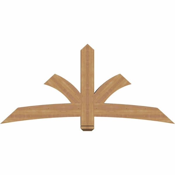 Ekena Millwork Davenport Timber Gable Bracket, Western Red Cedar, 72"W x 33"H x 5 1/2"D x 5 1/2"F, 11/12 Pitch GBW072X33X0606DAV00SWR - main